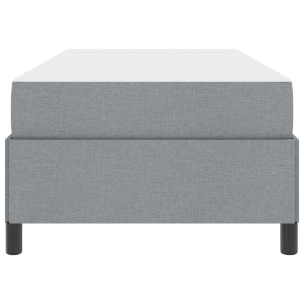 Boxspringbett Hellgrau, Schwarz 80 x 200 cm