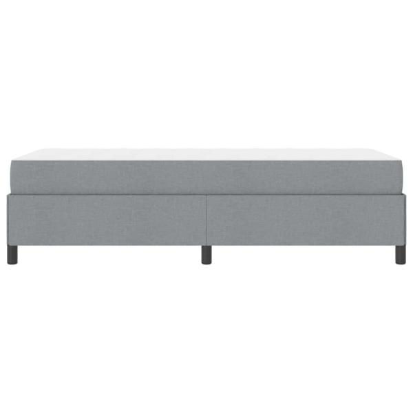 Boxspringbett Hellgrau, Schwarz 80 x 200 cm