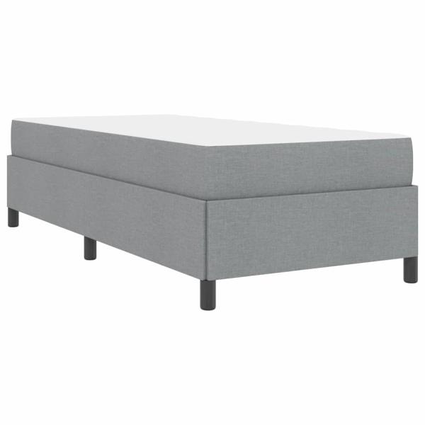 Boxspringbett Hellgrau, Schwarz 80 x 200 cm