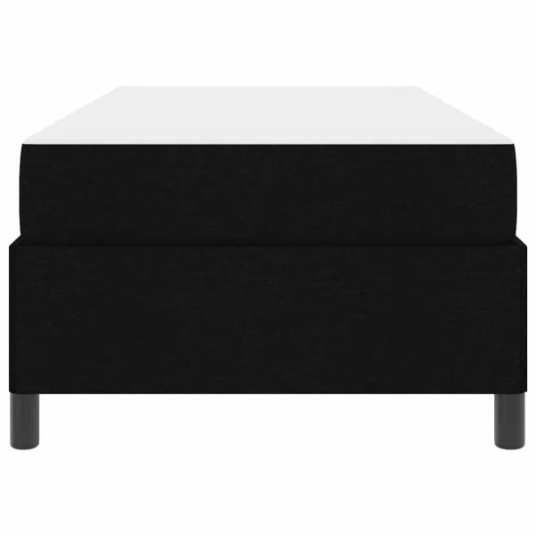 Boxspringbett Schwarz, Schwarz 80 x 200 cm Stoff, Ingenieurholz