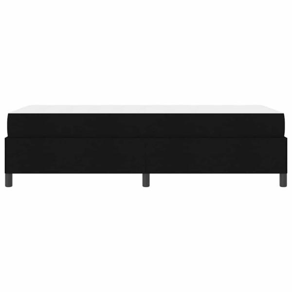 Boxspringbett Schwarz, Schwarz 80 x 200 cm Stoff, Ingenieurholz