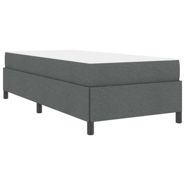 Boxspringbett Dunkelgrau, Schwarz 90 x 200 cm
