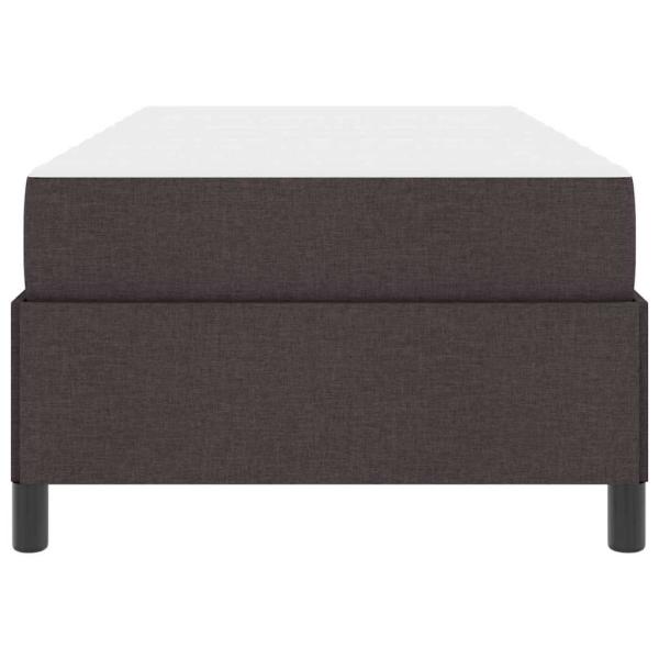 Boxspringbett Braun 100 x 200 cm Stoff, Ingenieurholz