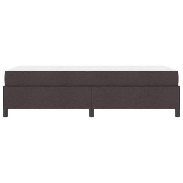 Boxspringbett Braun 100 x 200 cm Stoff, Ingenieurholz