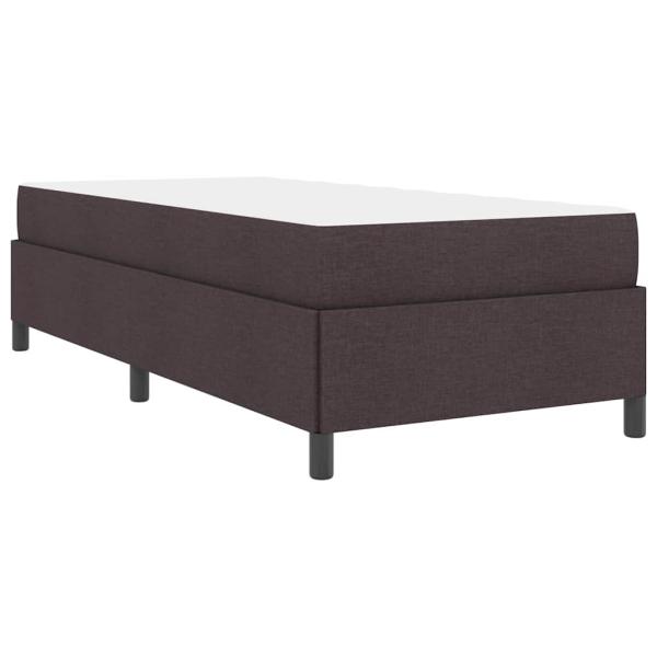 Boxspringbett Braun 100 x 200 cm Stoff, Ingenieurholz