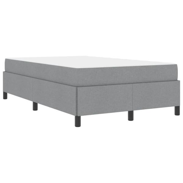 Boxspringbett Hellgrau, Schwarz 120 x 190 cm