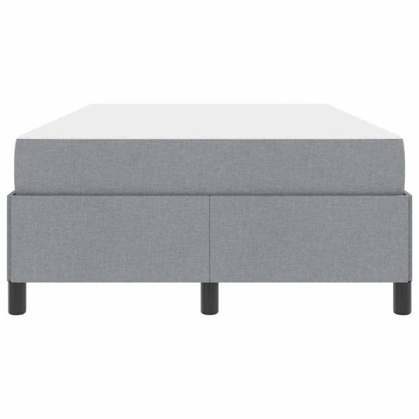 Boxspringbett Hellgrau, Schwarz 120 x 190 cm