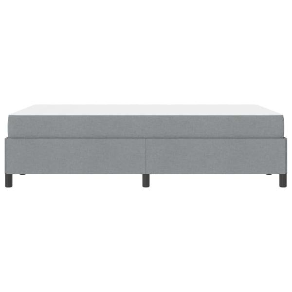 Boxspringbett Hellgrau, Schwarz 120 x 190 cm