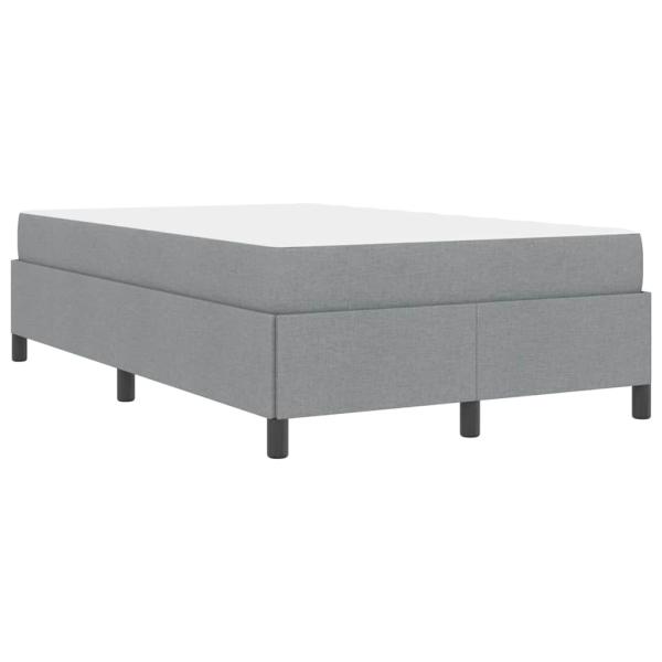 Boxspringbett Hellgrau, Schwarz 120 x 190 cm
