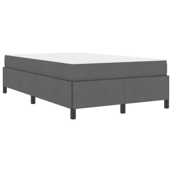 Boxspringbett Dunkelgrau, Schwarz 120 x 190 cm