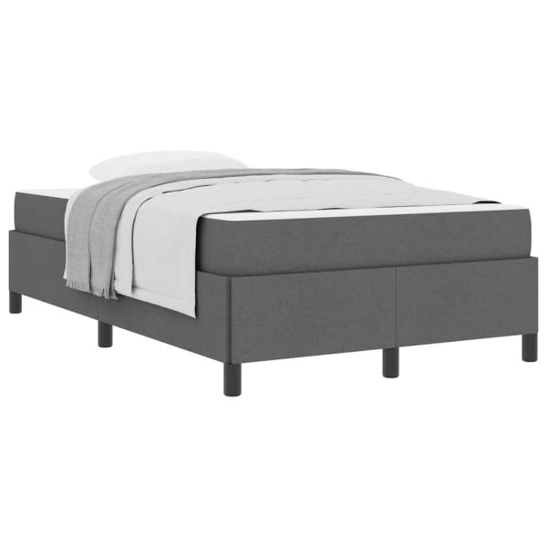 Boxspringbett Dunkelgrau, Schwarz 120 x 190 cm