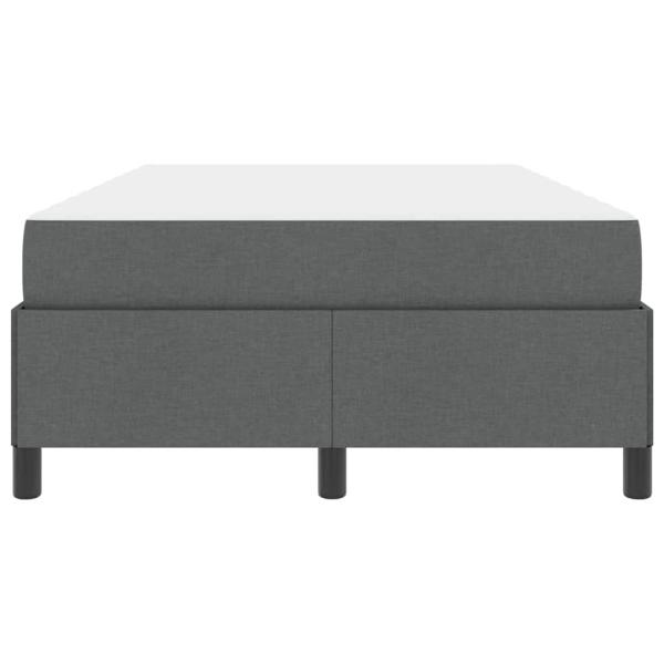Boxspringbett Dunkelgrau, Schwarz 120 x 190 cm