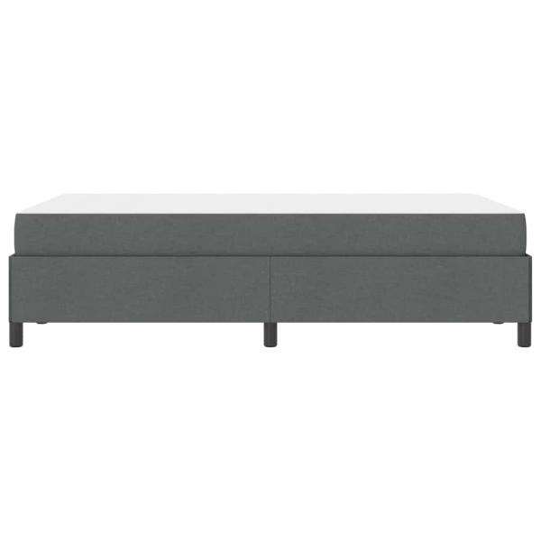 Boxspringbett Dunkelgrau, Schwarz 120 x 190 cm