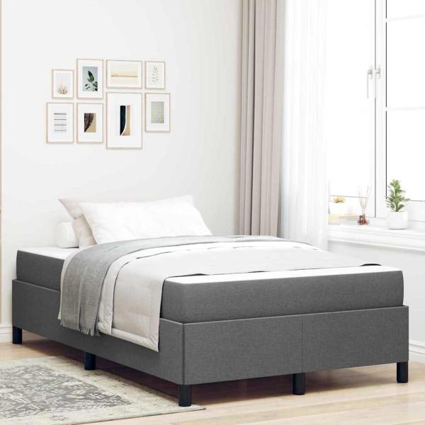 ARDEBO.de - Boxspringbett Dunkelgrau, Schwarz 120 x 200 cm
