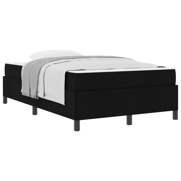 Boxspringbett Schwarz, Schwarz 120 x 200 cm