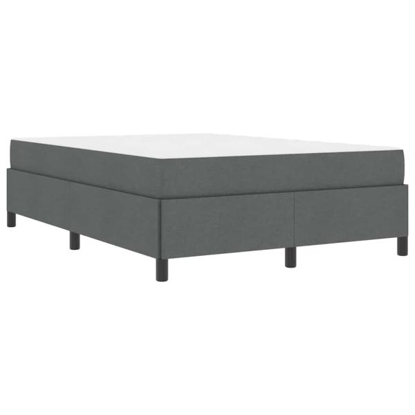 Boxspringbett Dunkelgrau, Schwarz 140 x 200 cm