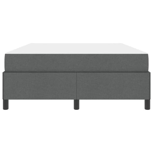 Boxspringbett Dunkelgrau, Schwarz 140 x 200 cm