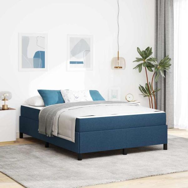 ARDEBO.de - Boxspringbett Hellgrau, Schwarz 140 x 200 cm