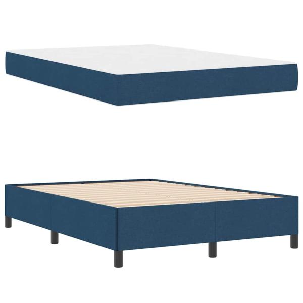 Boxspringbett Hellgrau, Schwarz 140 x 200 cm