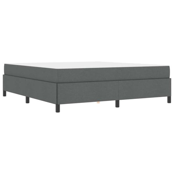 Boxspringbett Dunkelgrau, Schwarz 180 x 200 cm