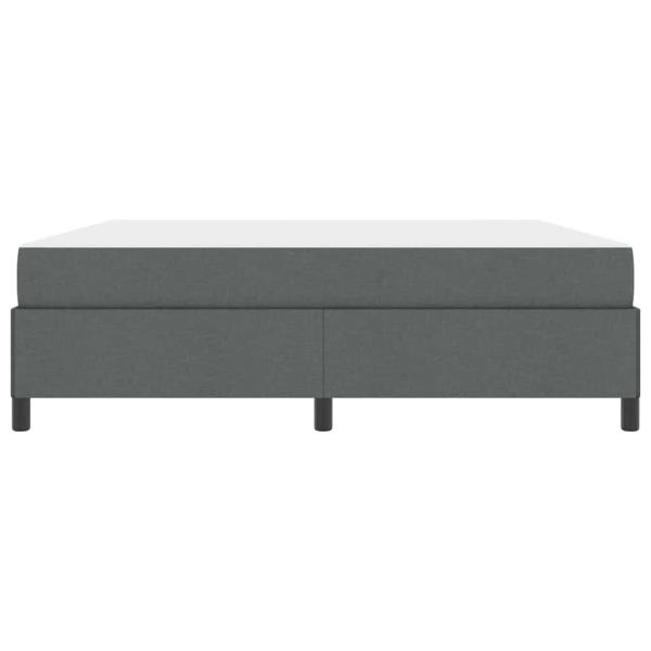 Boxspringbett Dunkelgrau, Schwarz 180 x 200 cm