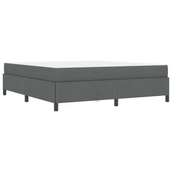 Boxspringbett Dunkelgrau, Schwarz 180 x 200 cm