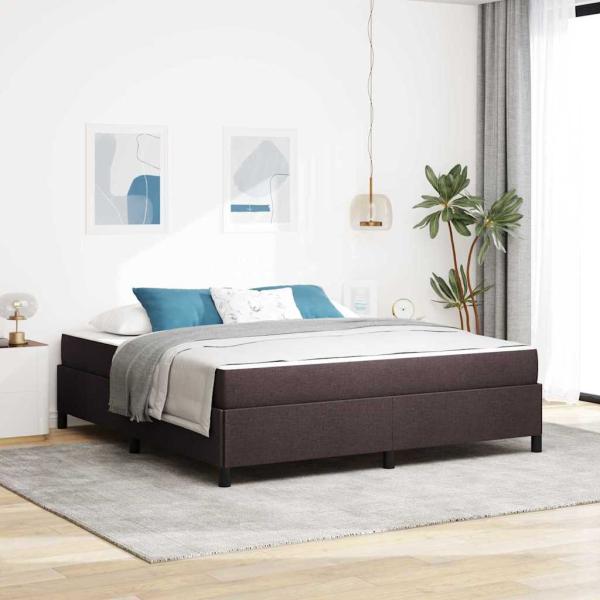 ARDEBO.de - Boxspringbett Braun 180 x 200 cm Stoff, Ingenieurholz