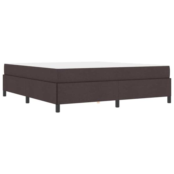 Boxspringbett Braun 180 x 200 cm Stoff, Ingenieurholz