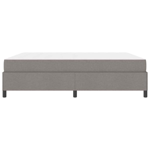Boxspringbett Taupe, Schwarz 180 x 200 cm Stoff, Ingenieurholz