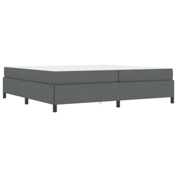 Boxspringbett Dunkelgrau, Schwarz 200 x 200 cm