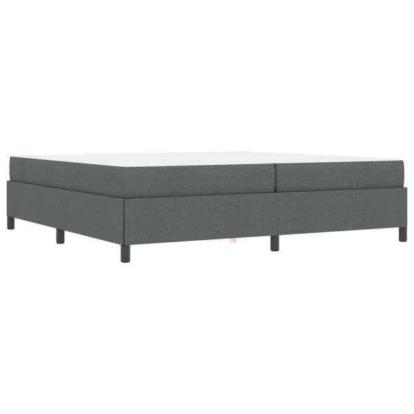Boxspringbett Dunkelgrau, Schwarz 200 x 200 cm