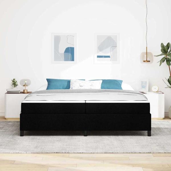 Boxspringbett Schwarz, Schwarz 200 x 200 cm