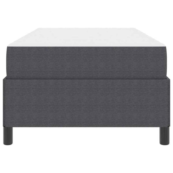Bettgestell Sonstiges Dunkelgrau 100 x 200 cm Cordstoff