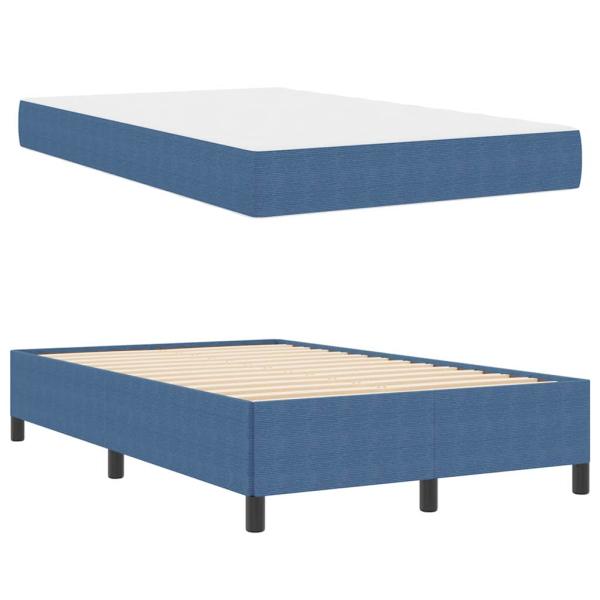 Bettgestell Sonstiges Blau 120 x 200 cm Cordstoff