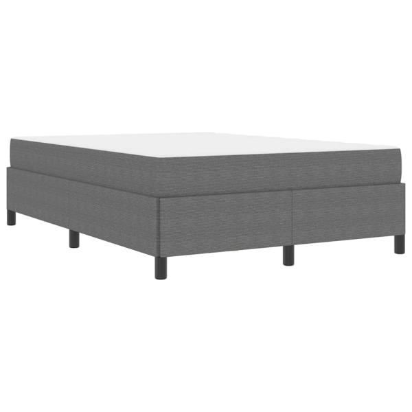 Bettgestell Sonstiges Hellgrau 140 x 190 cm Cordstoff