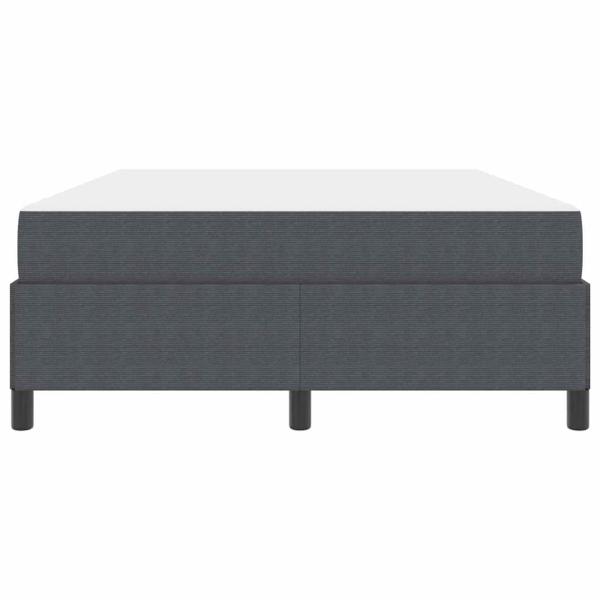 Bettgestell Sonstiges Dunkelgrau 140 x 190 cm Cordstoff