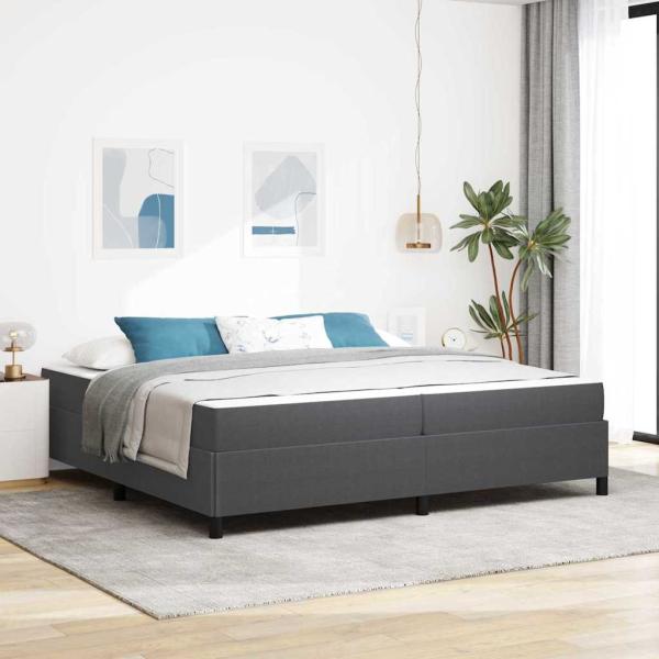 ARDEBO.de - Bettgestell Sonstiges Dunkelgrau 100 x 200 cm Cordstoff