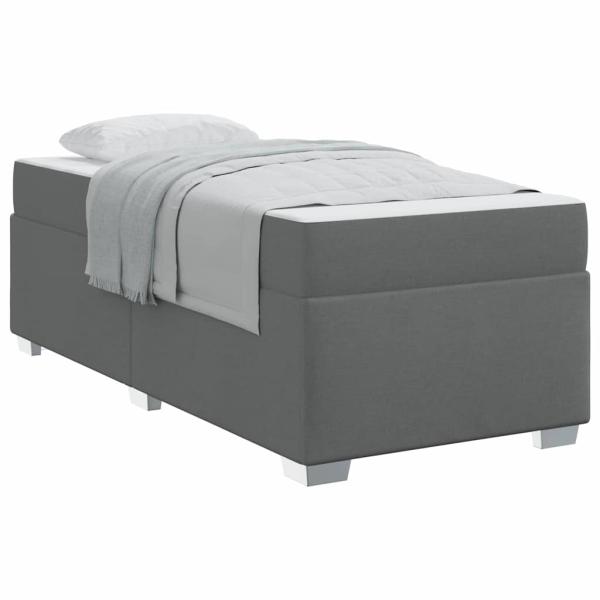 Bettgestell Sonstiges Dunkelgrau 80 x 200 cm Stoff