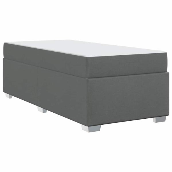 Bettgestell Sonstiges Dunkelgrau 80 x 200 cm Stoff