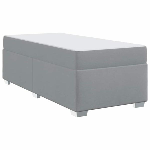 Bettgestell Sonstiges Hellgrau 90 x 190 cm Stoff
