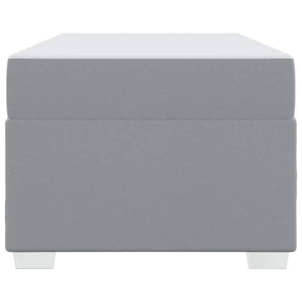 Bettgestell Sonstiges Hellgrau 90 x 190 cm Stoff
