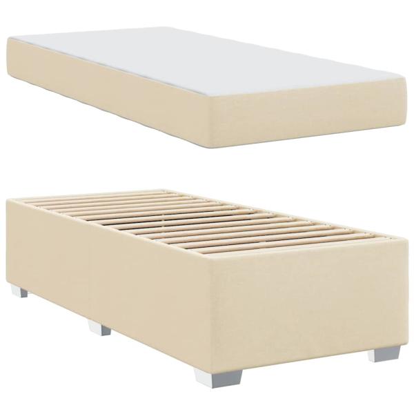 Bettgestell Sonstiges Creme 90 x 200 cm Stoff