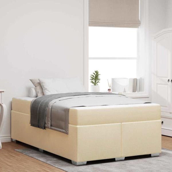 ARDEBO.de - Bettgestell Sonstiges Creme 120 x 190 cm Stoff