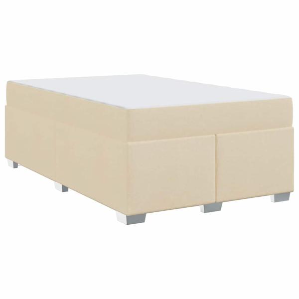 Bettgestell Sonstiges Creme 120 x 190 cm Stoff