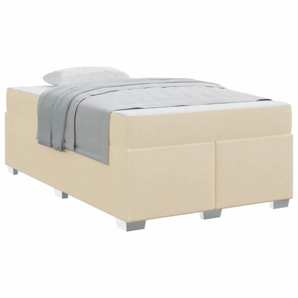 Bettgestell Sonstiges Creme 120 x 190 cm Stoff