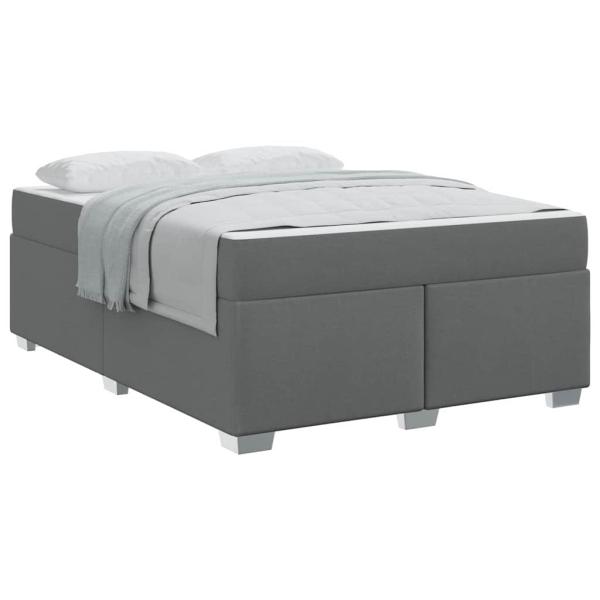 Bettgestell Sonstiges Dunkelgrau 140 x 200 cm Stoff