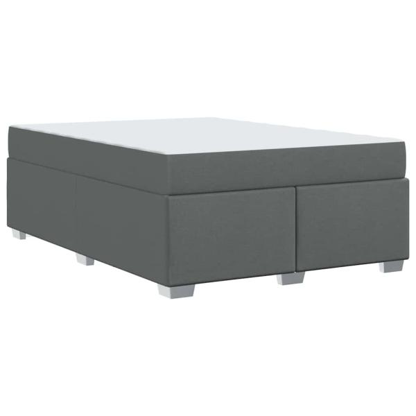Bettgestell Sonstiges Dunkelgrau 140 x 200 cm Stoff