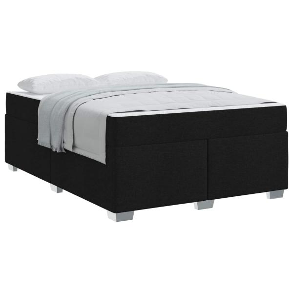 ARDEBO.de - Bettgestell Sonstiges Schwarz 140 x 200 cm Stoff