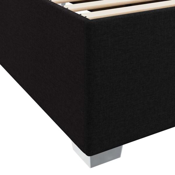 Bettgestell Sonstiges Schwarz 140 x 200 cm Stoff