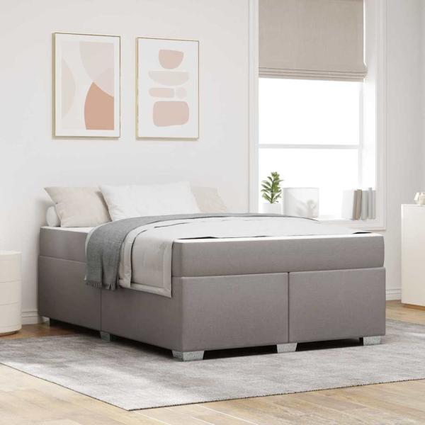 ARDEBO.de - Bettgestell Sonstiges Taupe 160 x 200 cm Stoff